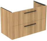 IDEAL STANDARD i.life B Möbelwaschtischunterschrank 1000 mm Weiß Matt, 2 Auszüge, Siphon links