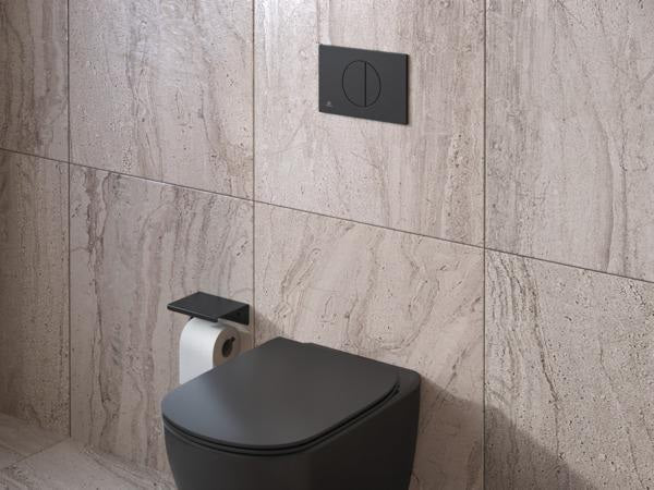 IDEAL STANDARD Oleas M5 Betätigungsplatte Schwarz – Mechanische 2-Mengen-Spültechnik