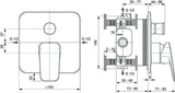 IDEAL STANDARD Waschtisch/Möbel-Paket CONNECT E mit Waschtisch 800 mm weiß/Walnuss dunkel