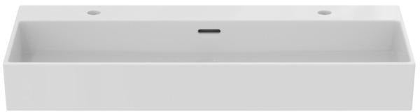 Ideal Standard Extra Aufsatzwaschtisch 1015 mm, 2x 1 Hahnloch, mit Überlauf, geschliffen Weiß