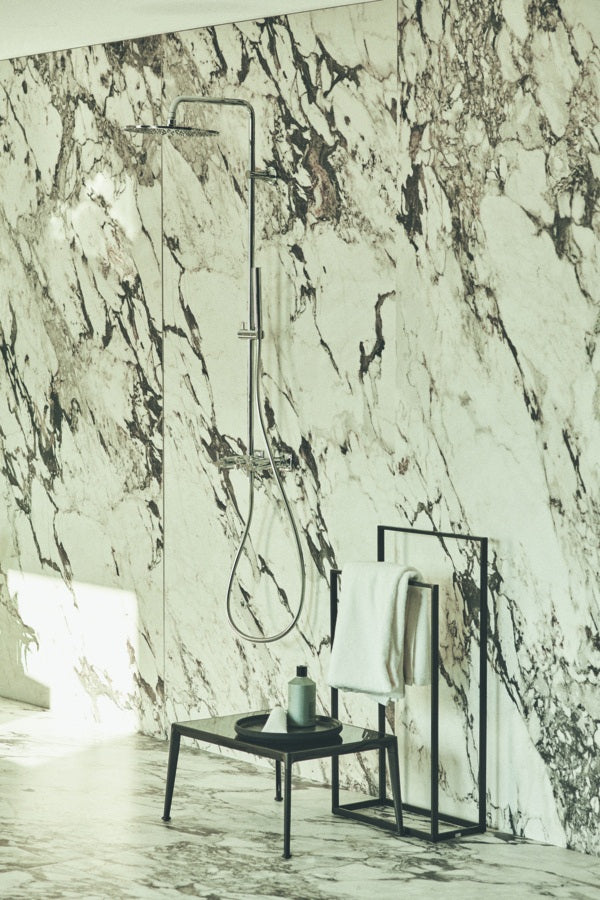 Ideal Standard Duschsystem Joy Neo mit Brausearmatur, Kreuzgriffen und Kopfbrause in Chrom