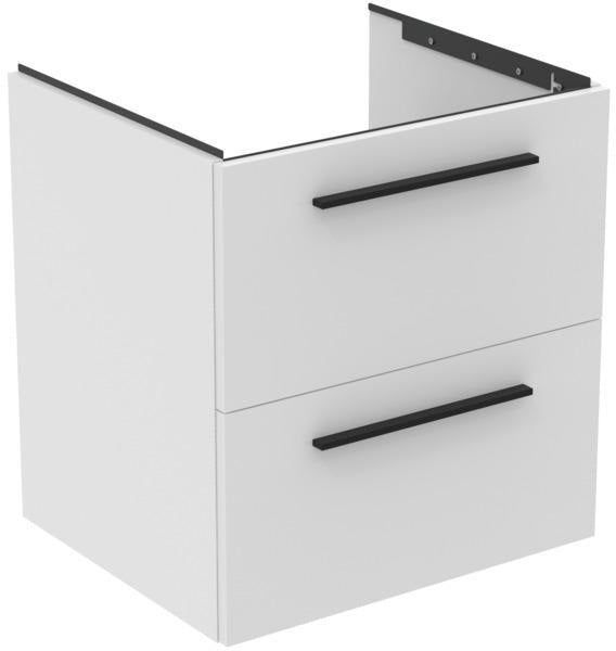 Ideal Standard i.life B Möbel-Set 160 cm – 4 Auszüge, 2 offene Fächer, Gr. Schwarz Weiß matt