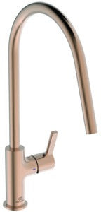 IDEAL STANDARD Gusto Küchenarmatur 238 mm Ausladung Sunset Rose – Einhebelmischer mit 360° Schwenkbereich