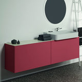 Ideal Standard Conca Waschtischunterschrank 1985 mm, 2 Auszüge, Anthrazit, wandhängend, ohne Platte