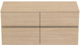 Ideal Standard Finesse Waschtischunterschrank 1202 mm, 4 Auszüge, Greige Matt, wandhängend