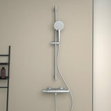 IDEAL STANDARD Idealrain Evo Jet Brausekombination 600 mm mit 3-Funktionshandbrause, Chrom