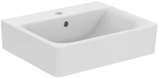 Ideal Standard Connect Cube Waschtisch 550x460mm, 1 Hahnloch, mit Überlauf, Weiß