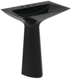 schwarz / IS Säulenwaschtisch Tipo-Z 3Hl. m.Ül. 740x470x900mm Schwarz