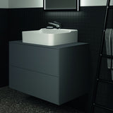 Ideal Standard Conca WT-Unterschrank 802 mm, 2 Auszüge, Push-Open, Anthrazit