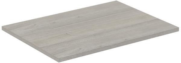 Ideal Standard Holzkonsole Connect Air für US 600 mm, 604x442x18 mm, Eiche grau Dekor & Weiß matt