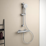 Ideal Standard Ceratherm T50 Brausethermostat mit 600 mm Brausestange und 3-Funktions-Handbrause in Chrom