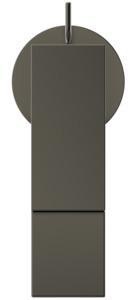 Ideal Standard Waschtischarmatur Piccolo Extra Ausladung 100mm mit Ablaufgarnitur Silver Storm