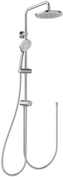 Ideal Standard Duschsystem Ceratwist T20 mit runder Kopfbrause und Handbrause, Chrom, ohne Armatur