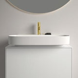 Ideal Standard Aufsatzwaschtisch Linda-X 750x500x135mm geschliffen Weiß 1 Hahnloch ohne Überlauf