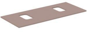 IDEAL STANDARD i.life B Waschtischplatte 1202x507x18 mm Weiß matt – 2 Ausschnitte