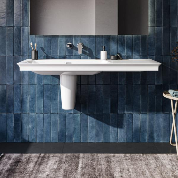 Ideal Standard Möbelwaschtisch La Dolce Vita 1260 mm ohne Hahnloch mit Überlauf, Ablage rechts, Weiß