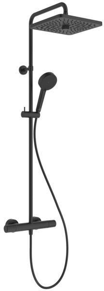 IDEAL STANDARD Duschsystem Ceratherm T25+ mit Thermostat, Kopf- und Handbrause, Chrom
