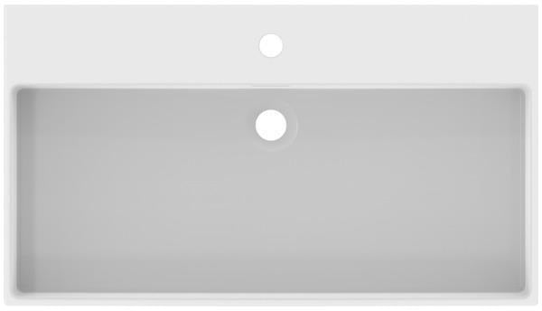 Ideal Standard Extra Aufsatzwaschtisch 815 mm, 1 Hahnloch, mit Überlauf, geschliffen Weiß