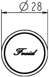 IDEAL STANDARD Retro Froid Zierkappe in Edelmessing – Kreuzgriffe für Armaturen