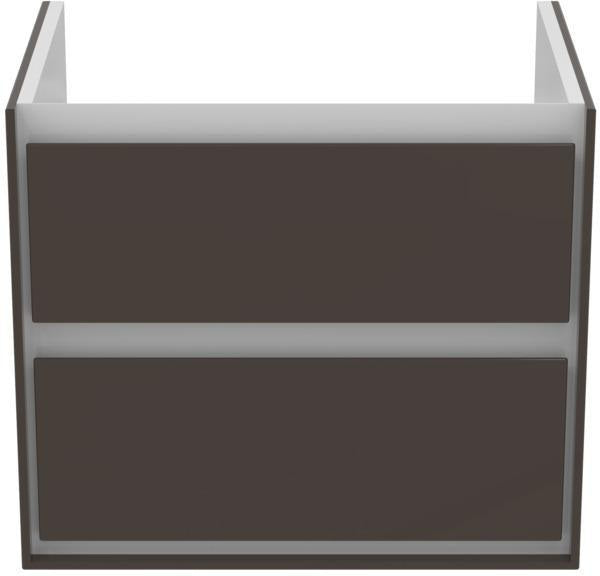 IDEAL STANDARD Connect Air Waschtischunterschrank 600 mm, 2 Auszüge, Weiß Glanz/Matt