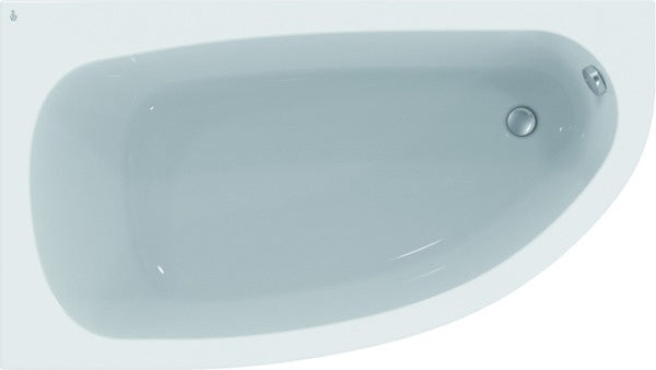 Ideal Standard Raumspar-Badewanne Hotline Neu 1600x900x465 mm, asymmetrisch rechts, Weiß