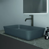 IDEAL STANDARD Ipalyss Schale 650x400x120 mm Seidenweiß – Aufsatzwaschtisch ohne Hahnloch & Überlauf