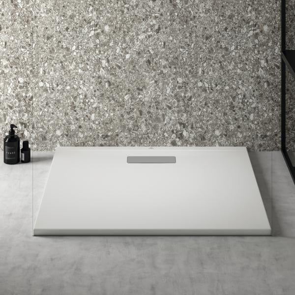 IDEAL STANDARD Rechteck-Brausewanne Ultra Flat New 800x900x25mm Weiß – Bodenebener Einbau