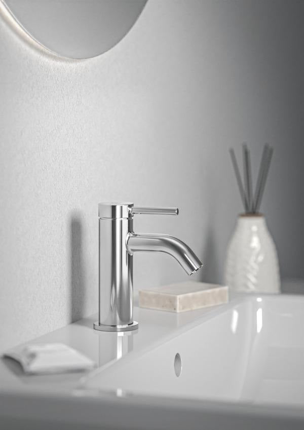Ideal Standard Ceraline Nuovo Waschtischarmatur 90 mm Chrom BlueStart ohne Ablaufgarnitur