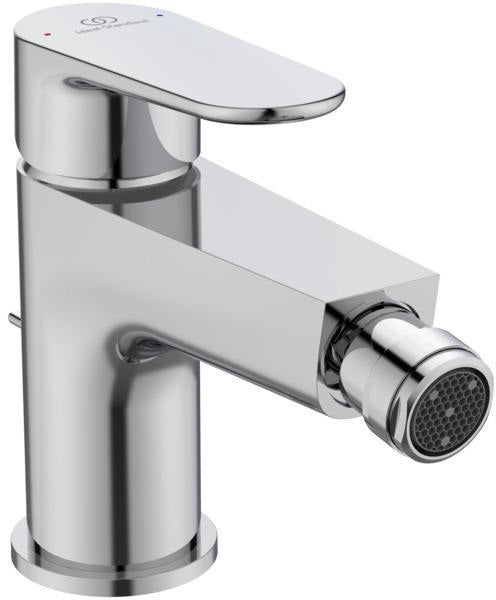 IDEAL STANDARD Bidetarmatur Cerafine O 132 mm mit Ablaufgarnitur in Chrom