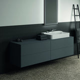Ideal Standard Conca WT-Unterschrank 1987 mm, 4 Auszüge, Eiche geflammt, Push-Open & Softclose