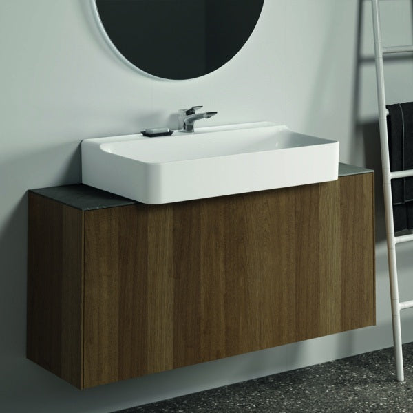 Ideal Standard Conca WT-Unterschrank 1200 mm, 1 Auszug, Eiche geflammt, Push-Open, wandhängend