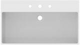 Ideal Standard Extra Aufsatzwaschtisch 815 mm, 3 Hahnlöcher, mit Überlauf, geschliffen Weiß