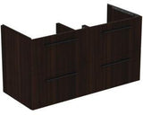 Ideal Standard i.life B Möbel-Set 160 cm – 4 Auszüge, 2 offene Fächer, Gr. Schwarz Weiß matt