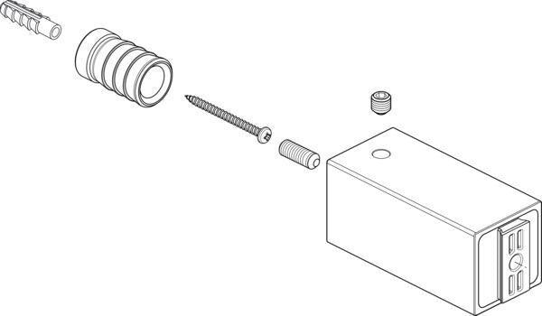 Ideal Standard IS Wandbefestigung Komplett-Set Rose – Befestigungssatz für Sanitär & Spiegel