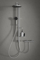 Ideal Standard Brausethermostat AP Ceratherm Alu+ Silver – Aufputz DN 15 mit Cool Body & ECO-Spartaste