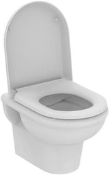 Ideal Standard Exacto Wand-WC-Kombipaket, randlos, mit Softclosing WC-Sitz, 360x485x405mm, Weiß