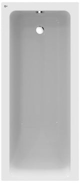 Ideal Standard Körperform-Badewanne Connect Air 1600x700x475 mm Weiß – Einbauwanne mit Rückenschräge