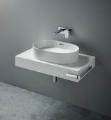 Ideal Standard Adapto Konsole 850 mm Pinie hell – Geschlossene Waschtischplatte ohne Ausschnitt