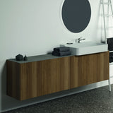 Ideal Standard Conca Waschtischunterschrank 1985 mm, 2 Auszüge, Anthrazit, wandhängend, ohne Platte