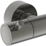 Ideal Standard Duschsystem Ceratherm T125 mit Badethermostat und Regenbrause in Brushed Gold