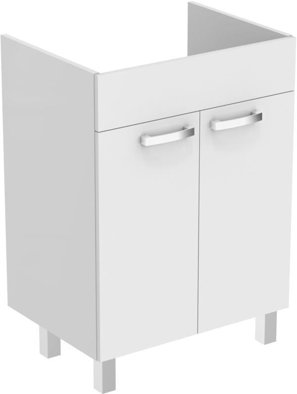 Ideal Standard Eurovit Stand-Waschtischunterschrank 60 cm, 2 Türen, Hochglanz Weiß