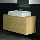 Ideal Standard Conca Waschtischunterschrank 1202 mm, 2 Auszüge, Push-Open, Weiß – Wandhängend