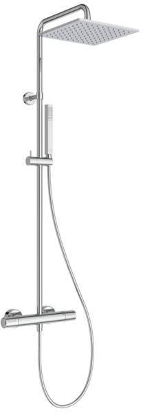 IDEAL STANDARD Duschsystem Ceratherm T25 M mit Thermostat, Kopf- und Handbrause, Chrom