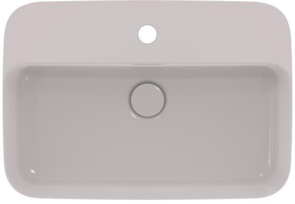 Ideal Standard Ipalyss Aufsatzschale 1 Hahnloch mit Überlauf 550x380x145mm Weiß