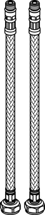 Ideal Standard Schlauch F3/8 M10X1C/8X12/L400 – Ersatzschlauch 400 mm für Sanitär