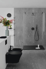 Ideal Standard Wandbidet Connect Air in Schwarz Matt – 360x540x300 mm, 1 Hahnloch, Unsichtbare Befestigung