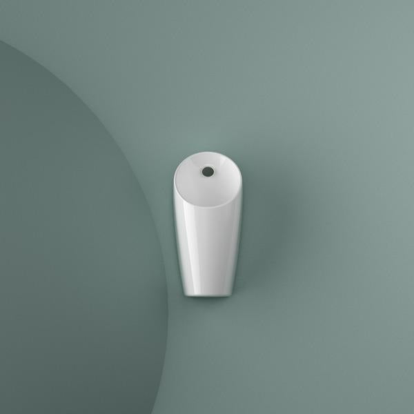 Ideal Standard Urinal Sphero Maxi ohne Spülrand, 300x300x620mm, Zulauf hinten, Weiß