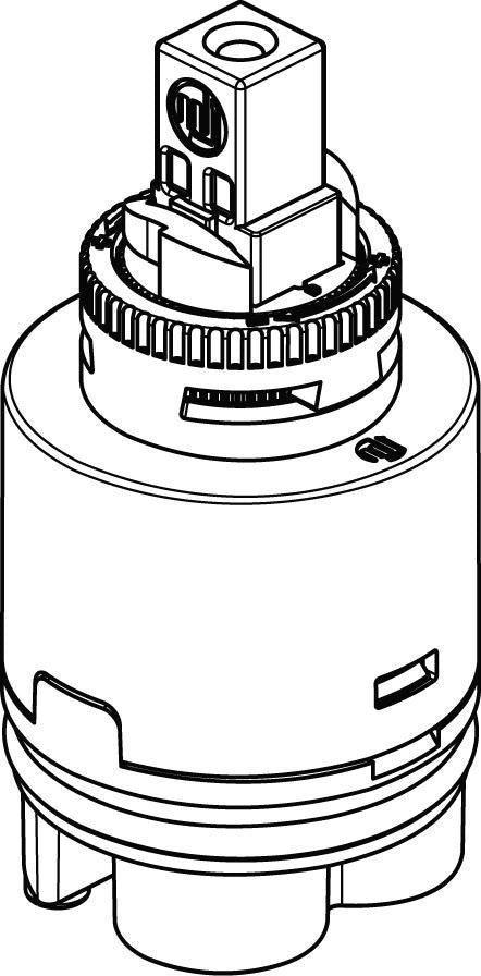 Ideal Standard IS Kartusche N35HSBW mit Klick und Heißwasser-Temperaturbegrenzung