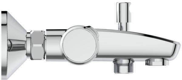 Ideal Standard Badethermostat AP Ceratherm T25, Ausladung 158 mm, Chrom – mit Verbrühschutz