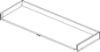 IDEAL STANDARD Conca Obere Schublade 120x37 cm Anthrazit matt lackiert